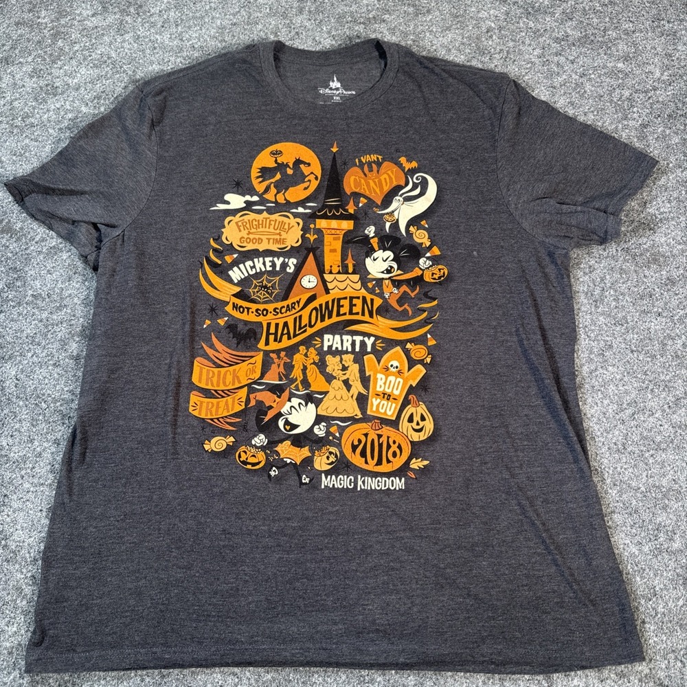 Disney Parks Mickey's Not So Scary Halloween Party 2018 Tee Size 2XL